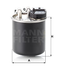 Filtru combustibil (WK82016 MANN-FILTER) MERCEDES-BENZ
