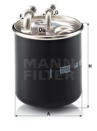 Filtru combustibil (WK8202X MANN-FILTER) MERCEDES-BENZ