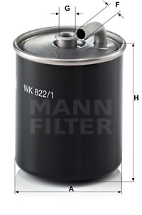 Filtru combustibil (WK8221 MANN-FILTER) MERCEDES-BENZ