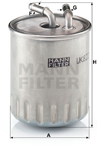 Filtru combustibil (WK8223 MANN-FILTER) MERCEDES-BENZ