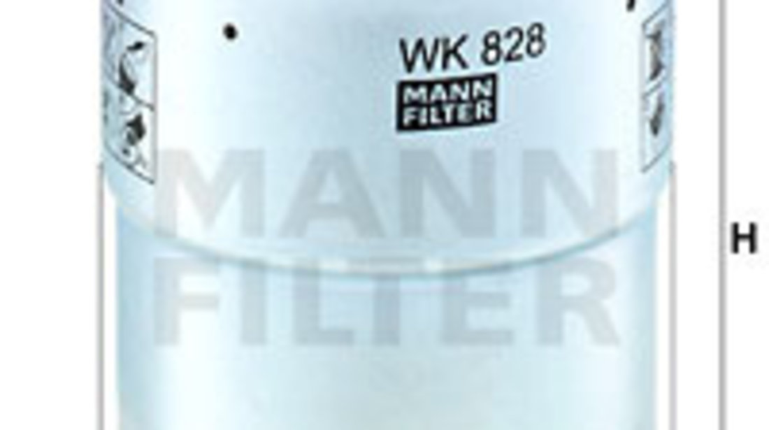 Filtru combustibil (WK828X MANN-FILTER) FORD,FORD AUSTRALIA,MAZDA,METROCAB,MITSUBISHI,NISSAN,TOYOTA,VW