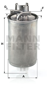 Filtru combustibil (WK829 MANN-FILTER) AUDI