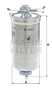 Filtru combustibil (WK8291X MANN-FILTER) SEAT