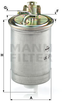 Filtru combustibil (WK841 MANN-FILTER) SEAT,SKODA,VW