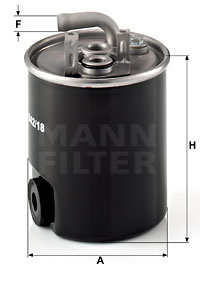 Filtru combustibil (WK84218 MANN-FILTER) MERCEDES-BENZ