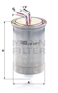 Filtru combustibil (WK8453 MANN-FILTER) FORD,MAZDA