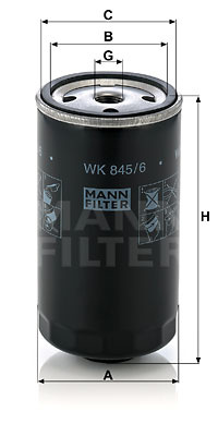 Filtru combustibil (WK8456 MANN-FILTER) BMW