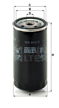 Filtru combustibil (WK8458 MANN-FILTER) LAND ROVER,MG,ROVER