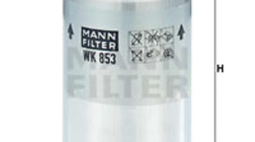 Filtru combustibil (WK853 MANN-FILTER) AUDI,BENTLEY,FERRARI,FORD,GAZ,LANCIA,PEUGEOT,ROLLS-ROYCE,SAAB,TVR,VOLVO,VW