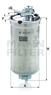 Filtru combustibil (WK85312 MANN-FILTER) SEAT,SKODA,VW