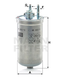 Filtru combustibil (WK85313 MANN-FILTER) FORD
