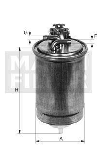Filtru combustibil (WK8539 MANN-FILTER)