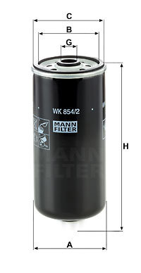 Filtru combustibil (WK8542 MANN-FILTER) IVECO,JEEP,OTOKAR
