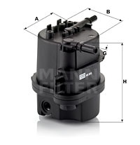 Filtru combustibil (WK9015X MANN-FILTER) Citroen,FORD,MAZDA,PEUGEOT,TOYOTA