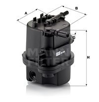 Filtru combustibil (WK9015X MANN-FILTER) Citroen,FORD,MAZDA,PEUGEOT,TOYOTA