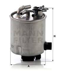 Filtru combustibil (WK9027 MANN-FILTER) NISSAN,NISSAN (DFAC),RENAULT