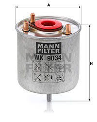 Filtru combustibil (WK9034Z MANN-FILTER) Citroen,DS,FIAT,GAZ,MITSUBISHI,PEUGEOT,TOYOTA