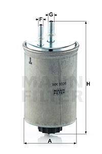 Filtru combustibil (WK9036 MANN-FILTER)
