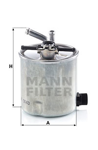 Filtru combustibil (WK9043 MANN-FILTER) NISSAN,RENAULT TRUCKS