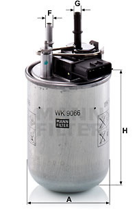 Filtru combustibil (WK9066 MANN-FILTER) NISSAN