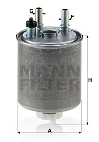 Filtru combustibil (WK9181 MANN-FILTER) RENAULT