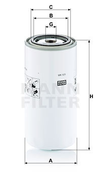 Filtru combustibil (WK929X MANN-FILTER) BMC,CASE IH,DAF,DENNIS,KAVZ,KING LONG,NEW HOLLAND,OTOKAR,STE...