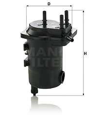 Filtru combustibil (WK93917X MANN-FILTER) RENAULT