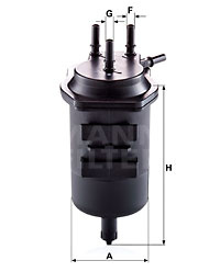 Filtru combustibil (WK9394 MANN-FILTER) RENAULT
