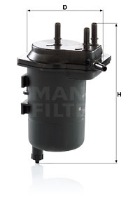Filtru combustibil (WK9395 MANN-FILTER) RENAULT