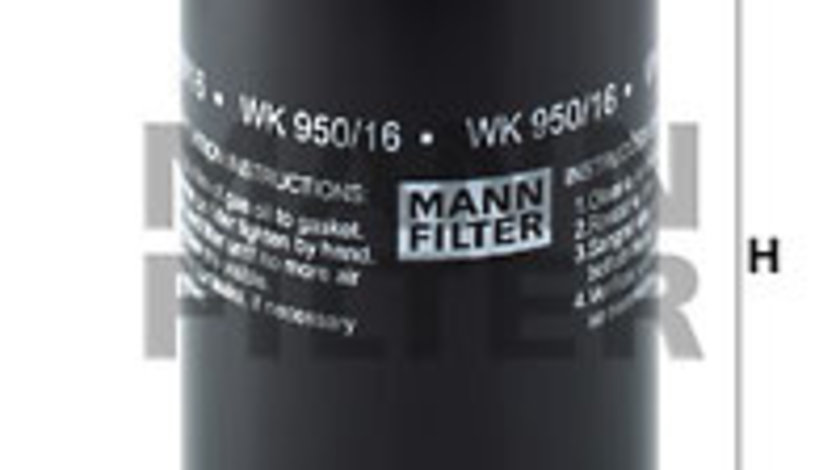 Filtru combustibil (WK95016X MANN-FILTER) ERF,JOHN DEERE