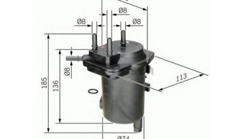 Filtru de combustibil Renault CLIO II caroserie (SB0/1/2_) 1998-2016 #2 0450907011