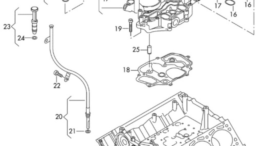 Filtru epurator Audi A4 B8 2.7 TDI CGK OEM 059103495G