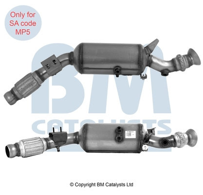 Filtru funingine/particule, sist.de esapament (BM11461H BM CATALYSTS) MERCEDES-BENZ