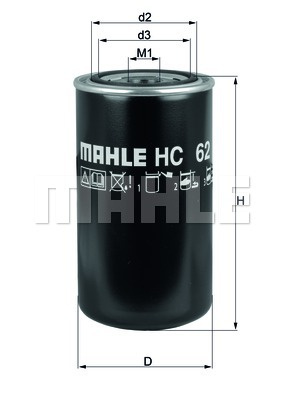 Filtru hidraulic, cutie de viteze automata (HC62 MAHLE KNECHT)