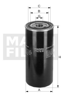 Filtru hidraulic, cutie de viteze automata (WD94011 MANN-FILTER) DEUTZ-FAHR