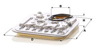 Filtru hidraulic, cutie de viteze automata (H20002KIT MANN-FILTER) AUDI,VW