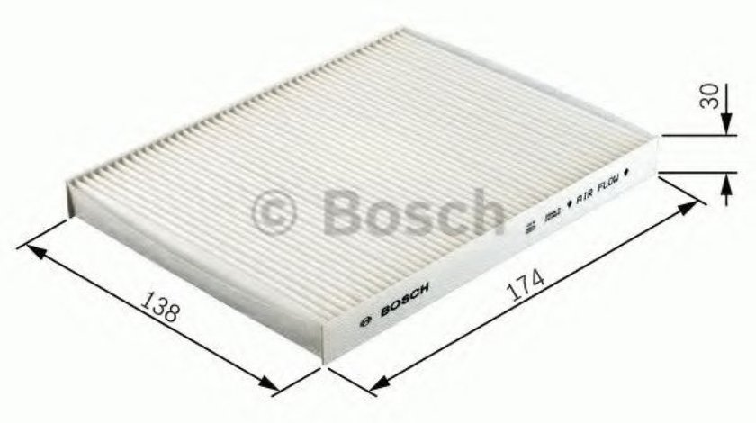 Filtru polen / aer habitaclu ALFA ROMEO 147 (937) (2000 - 2010) BOSCH 1 987 432 386 produs NOU