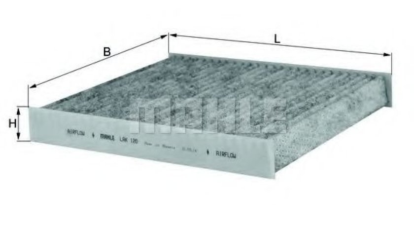 Filtru polen / aer habitaclu carbon activ AUDI A2 (8Z0) (2000 - 2005) MAHLE ORIGINAL LAK 120 produs NOU