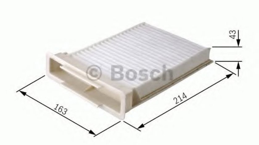 Filtru polen / aer habitaclu CITROEN C1 (PM, PN) (2005 - 2016) BOSCH 1 987 432 189 produs NOU