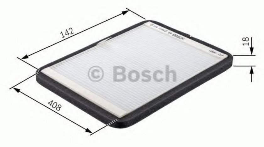 Filtru polen / aer habitaclu OPEL TIGRA (95) (1994 - 2000) BOSCH 1 987 432 010 - produs NOU