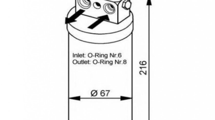 Filtru silicagel , filtru aer conditionat , filtru uscator Opel OMEGA B combi (21_, 22_, 23_) 1994-2003 #2 13740035