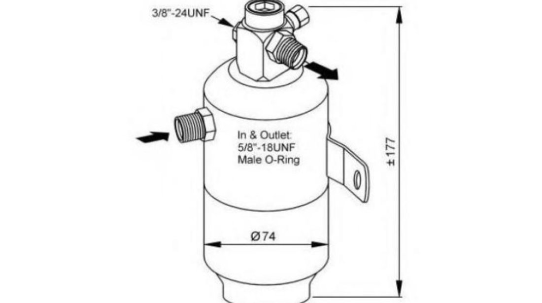 Filtru silicagel , filtru aer conditionat , filtru uscator Mercedes SLK (R170) 1996-2004 #2 13740171