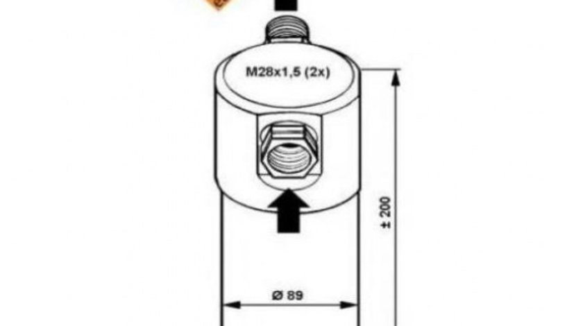 Filtru silicagel , filtru aer conditionat , filtru uscator Audi AUDI 80 (8C, B4) 1991-1994 #3 0300D154