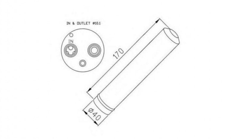 Filtru silicagel , filtru aer conditionat , filtru uscator Honda CIVIC VIII limuzina (FD, FA) 2005-2016 #2 2500D230