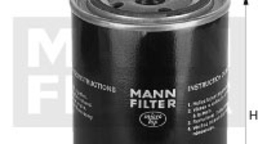 Filtru, sistem hidraulic primar (W12542X MANN-FILTER) JOHN DEERE