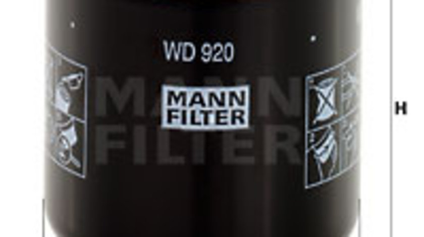 Filtru, sistem hidraulic primar (WD920 MANN-FILTER)