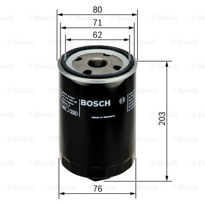 Filtru ulei (0451103338 BOSCH) AUDI
