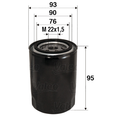 Filtru ulei (586006 VALEO) FORD,FORD AUSTRALIA,LDV,METROCAB