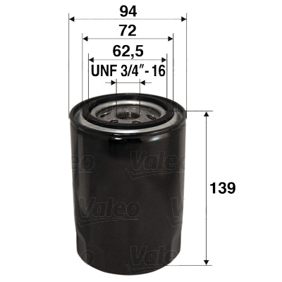 Filtru ulei (586064 VALEO) AUDI,VW