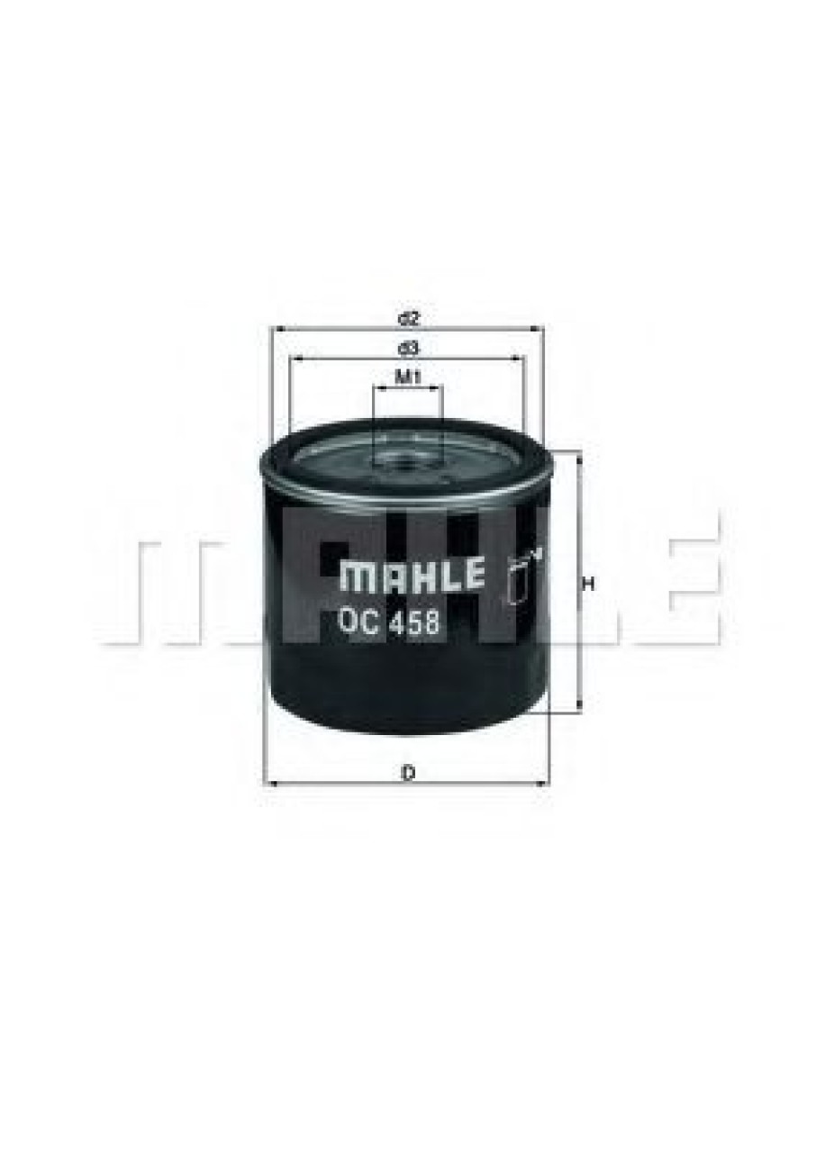 Filtru ulei ALFA ROMEO 166 (936) (1998 - 2007) MAHLE ORIGINAL OC 458 piesa NOUA